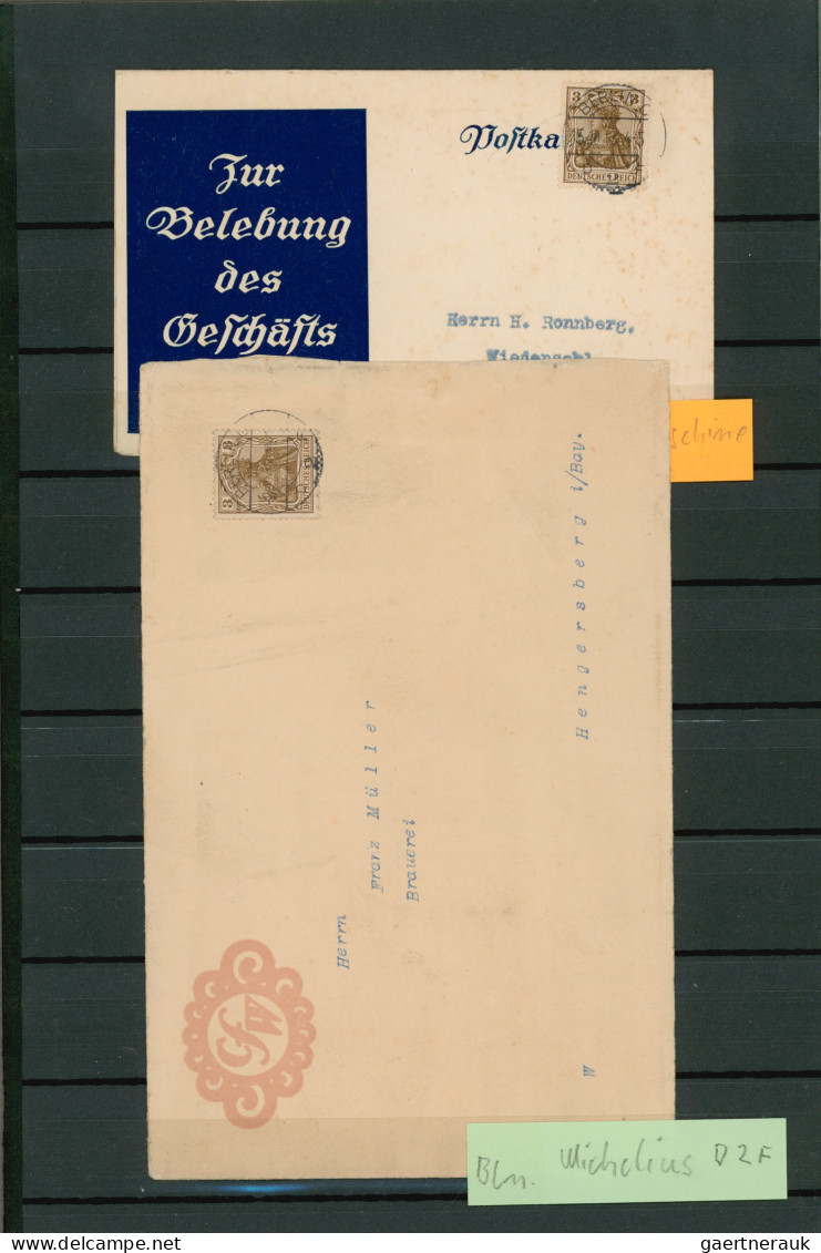 Deutsches Reich - Germania: 1910/1922 (ca.) Germania Und Infla, Gestempelter Und - Colecciones