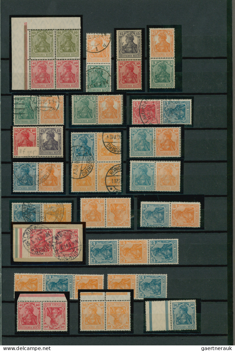 Deutsches Reich - Germania: 1910/1922 (ca.) Germania Und Infla, Gestempelter Und - Collections