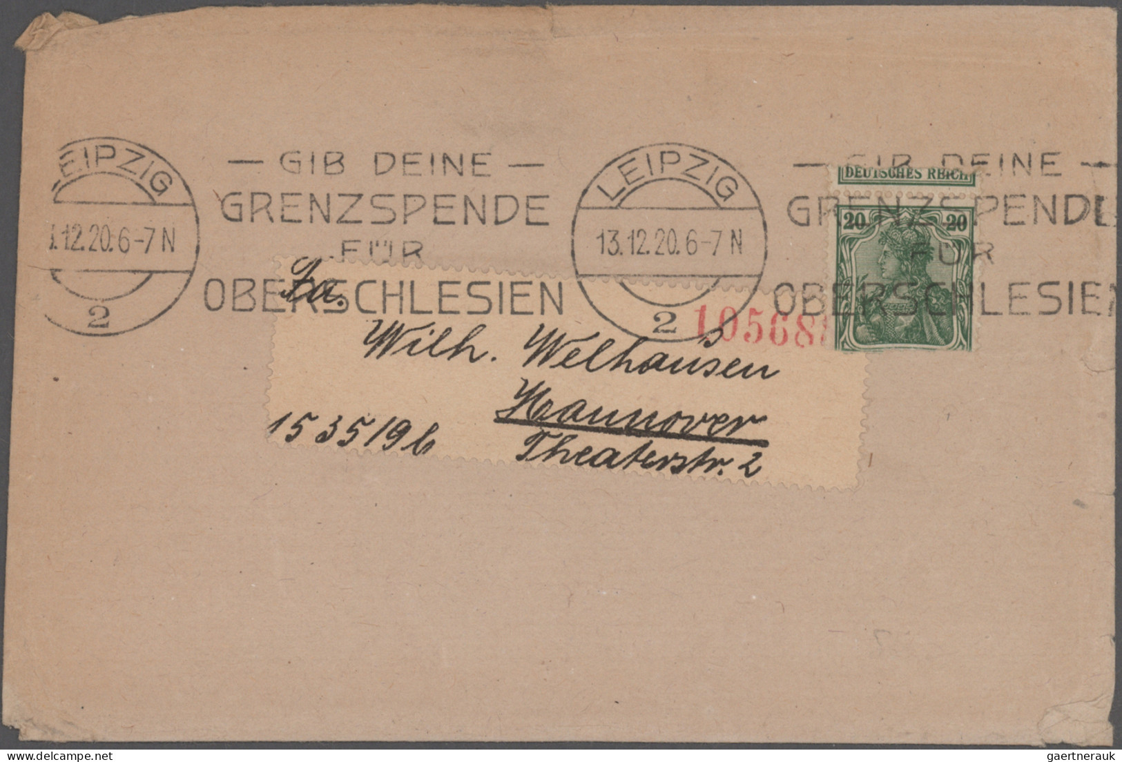 Deutsches Reich - Germania: 1912/1920, Fehltrennungen Aus Postwertzeichenautomat - Collections