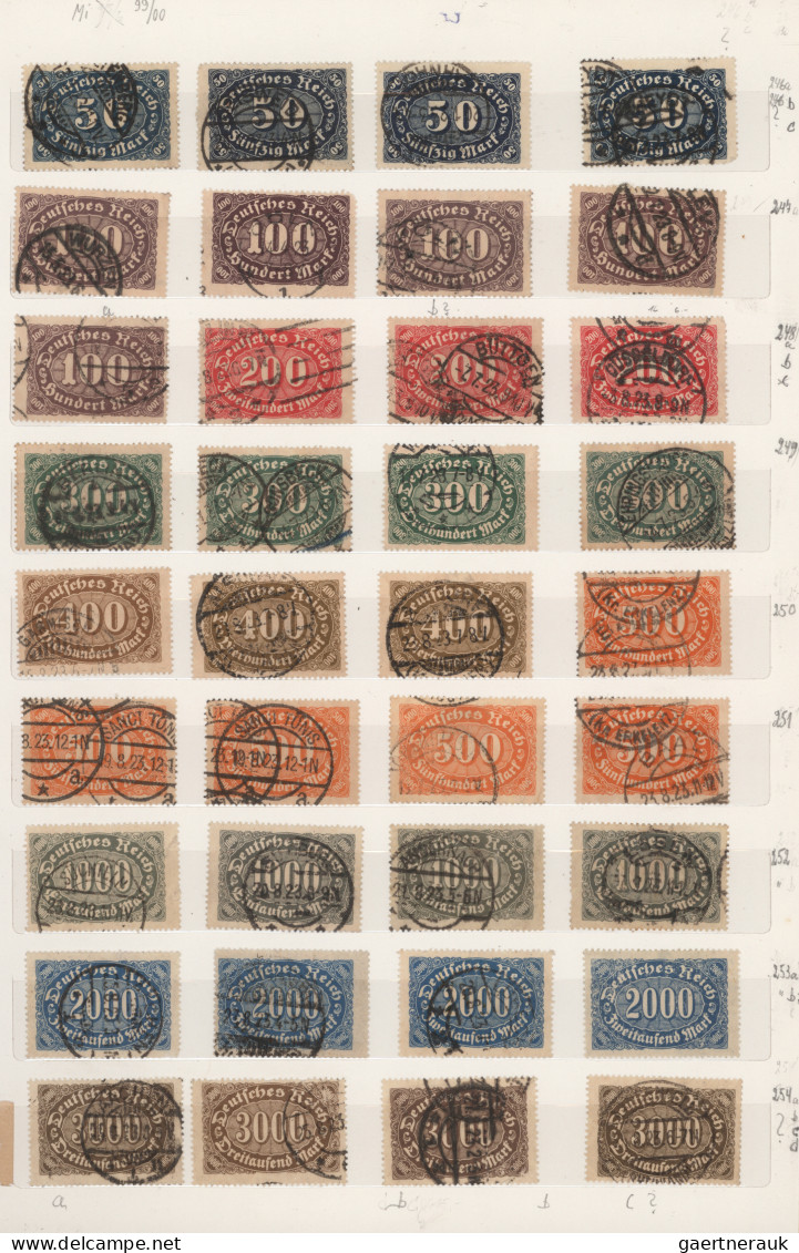 Deutsches Reich - Inflation: 1872/1945, Reichhaltiger Gestempelter Und Postfrisc - Colecciones