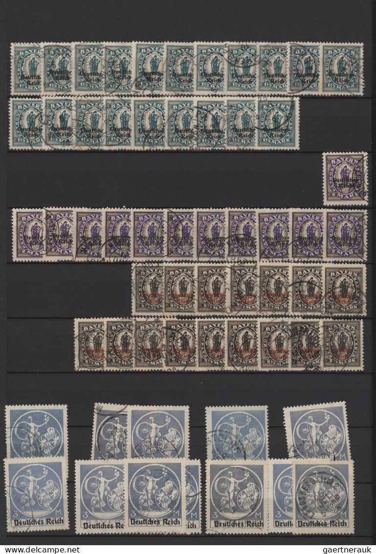 Deutsches Reich - Inflation: 1872/1945, reichhaltiger gestempelter und postfrisc