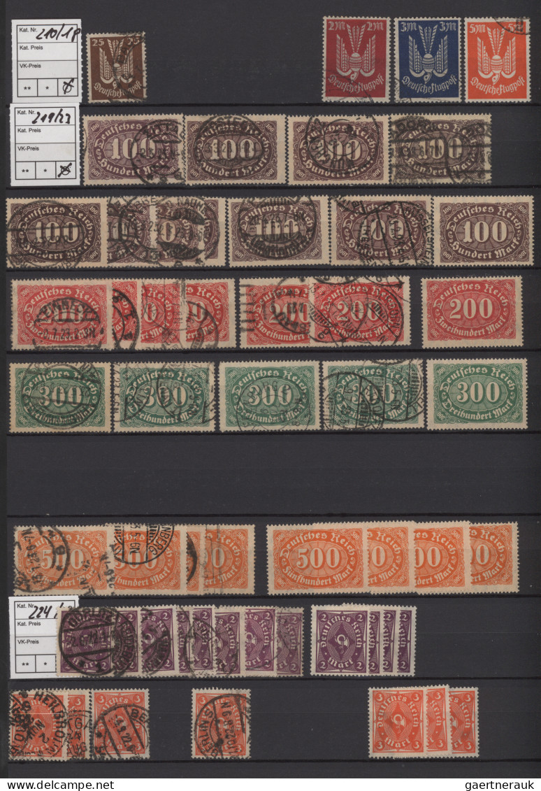 Deutsches Reich - Inflation: 1910/1940 (ca.), Vielseitiger Bestand In Zwei Steck - Verzamelingen