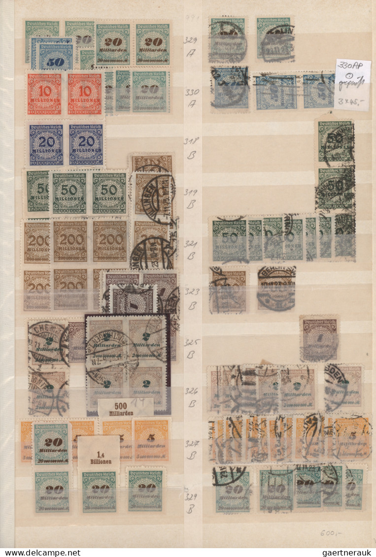 Deutsches Reich - Inflation: 1916/1923, Guter Posten Der Inflationsausgaben In B - Collections