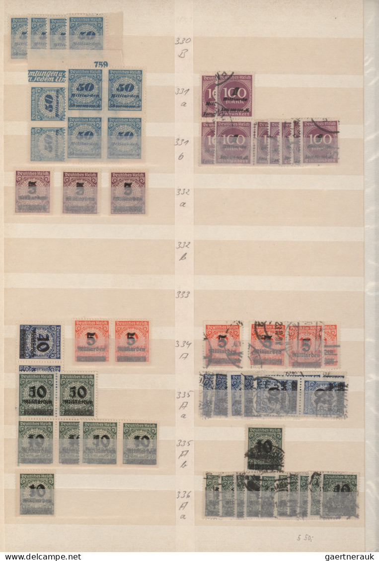 Deutsches Reich - Inflation: 1916/1923, Guter Posten Der Inflationsausgaben In B - Collections