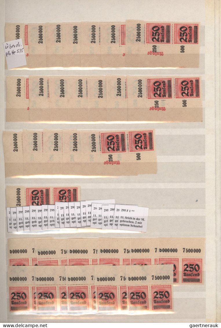 Deutsches Reich - Inflation: 1916/1923, guter Posten der Inflationsausgaben in b