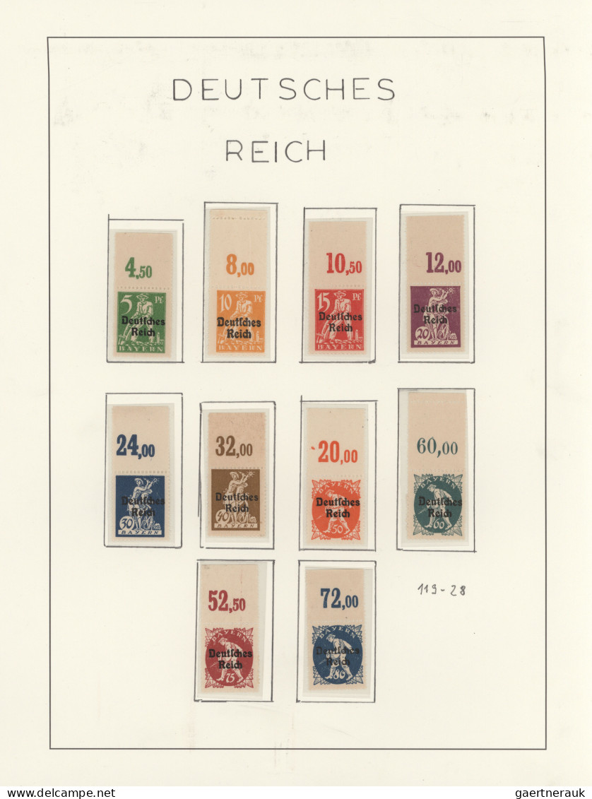 Deutsches Reich - Inflation: 1916/1923, Saubere Postfrische Sammlung Auf Leuchtt - Collections