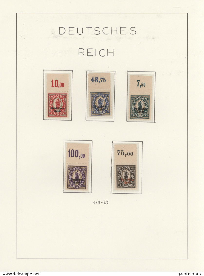 Deutsches Reich - Inflation: 1916/1923, Saubere Postfrische Sammlung Auf Leuchtt - Collezioni