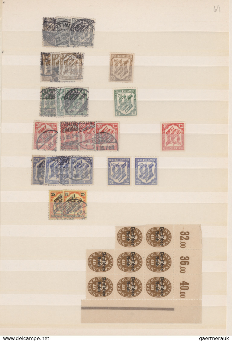 Deutsches Reich - Inflation: 1919/1923, Reichhaltiger Gestempelter Und Postfrisc - Collections
