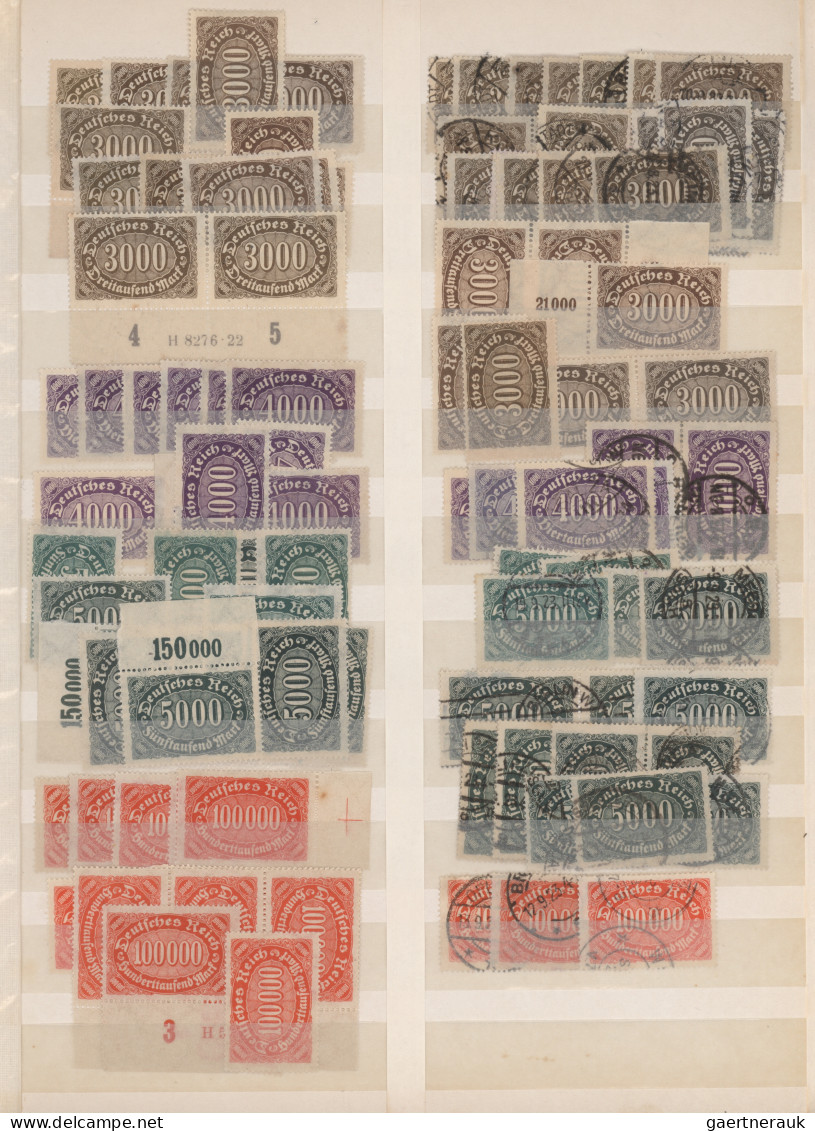 Deutsches Reich - Inflation: 1919/1923, Reichhaltiger Gestempelter Und Postfrisc - Collections