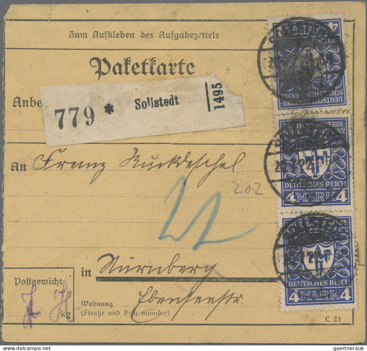 Deutsches Reich - Inflation: 1919/1923, Vielseitige Partie Von Ca. 116 Bedarfsbe - Verzamelingen