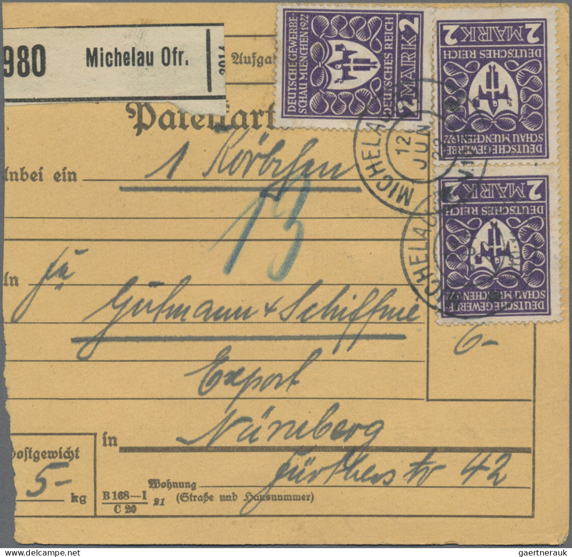 Deutsches Reich - Inflation: 1919/1923, Vielseitige Partie Von Ca. 116 Bedarfsbe - Collections
