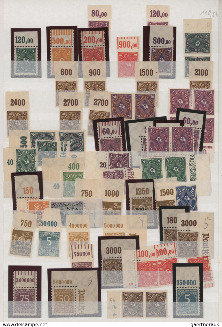 Deutsches Reich - Inflation: 1920/1923, Reichhaltiger Gestempelter Und Postfrisc - Collections