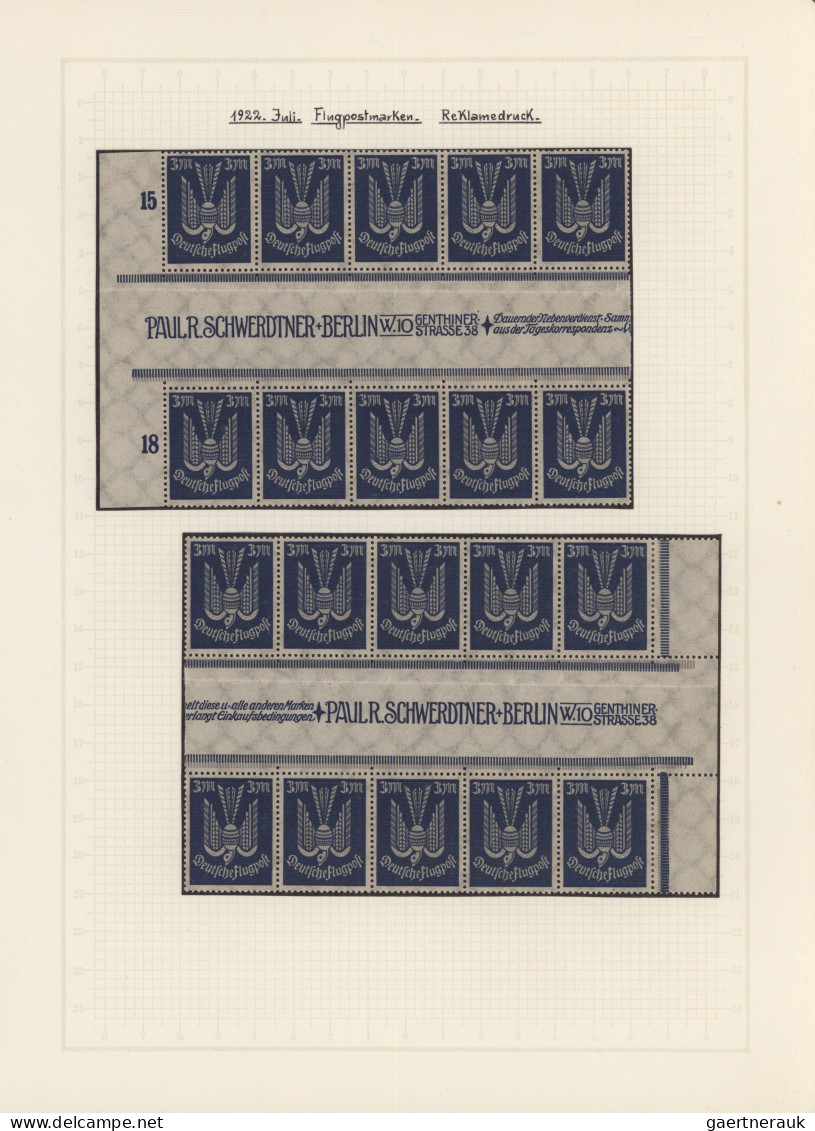 Deutsches Reich - Inflation: 1922/1923, Saubere Und Reichhaltige, Ausstellungsmä - Sammlungen