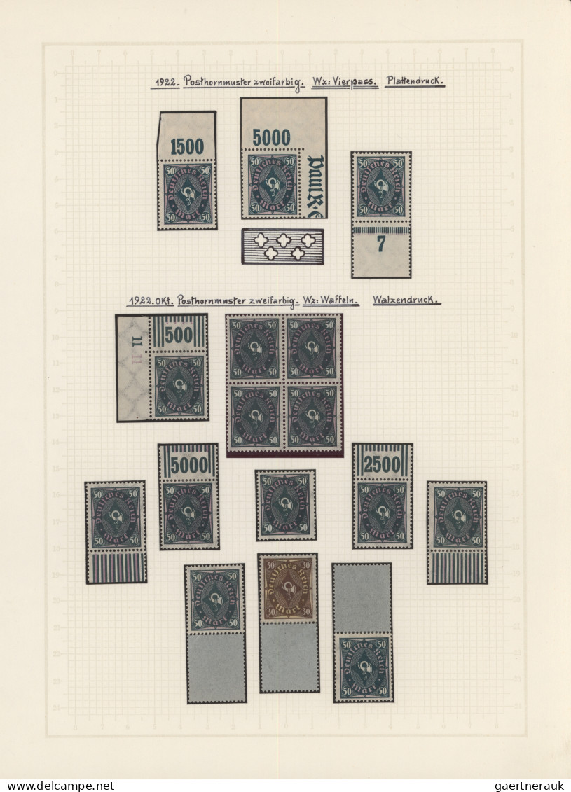 Deutsches Reich - Inflation: 1922/1923, Saubere Und Reichhaltige, Ausstellungsmä - Collections