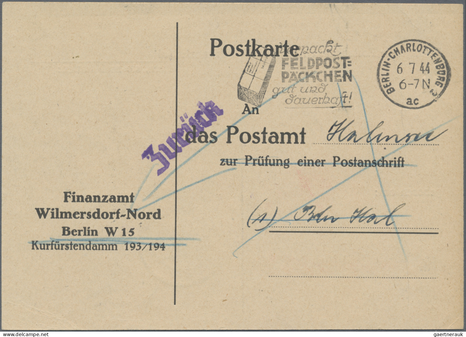 Deutsches Reich - 3. Reich: 1927/1945, Partie Von Acht Bedarfsbelegen, Dabei Dre - Lettres & Documents