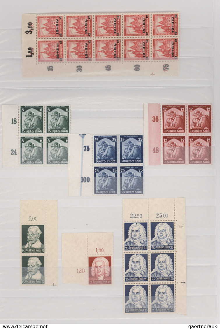 Deutsches Reich - 3. Reich: 1932/1939, Saubere Partie Von Postfrischen Und Geste - Used Stamps