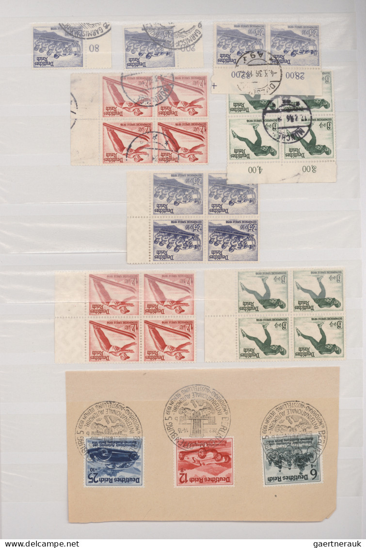 Deutsches Reich - 3. Reich: 1932/1939, Saubere Partie Von Postfrischen Und Geste - Used Stamps