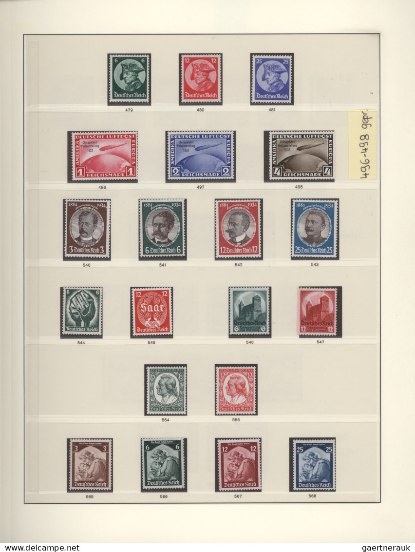 Deutsches Reich - 3. Reich: 1933/1945, In Den Hauptnummern Komplette Sammlung Im - Used Stamps