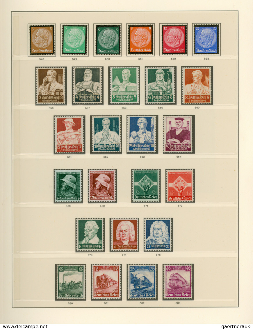 Deutsches Reich - 3. Reich: 1933/1945, Meist Ungebrauchte/postfrische, Vereinzel - Used Stamps