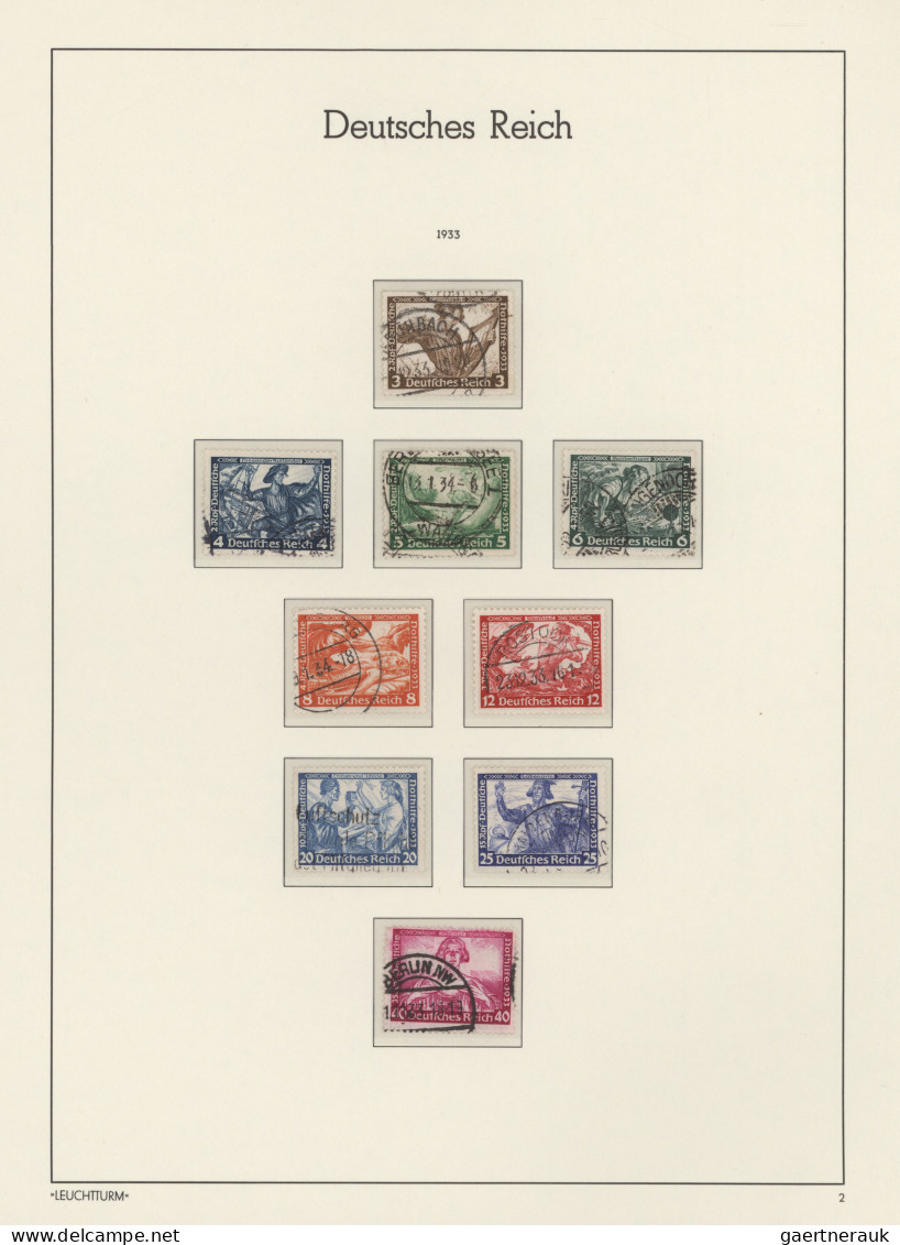 Deutsches Reich - 3. Reich: 1933/1945, Über Weite Strecken Komplette, Gestempelt - Used Stamps