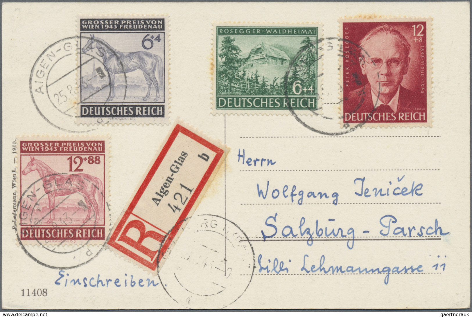 Deutsches Reich - 3. Reich: 1933/1945, Vielseitiger Posten Von Ca. 450 Belegen, - Lettres & Documents