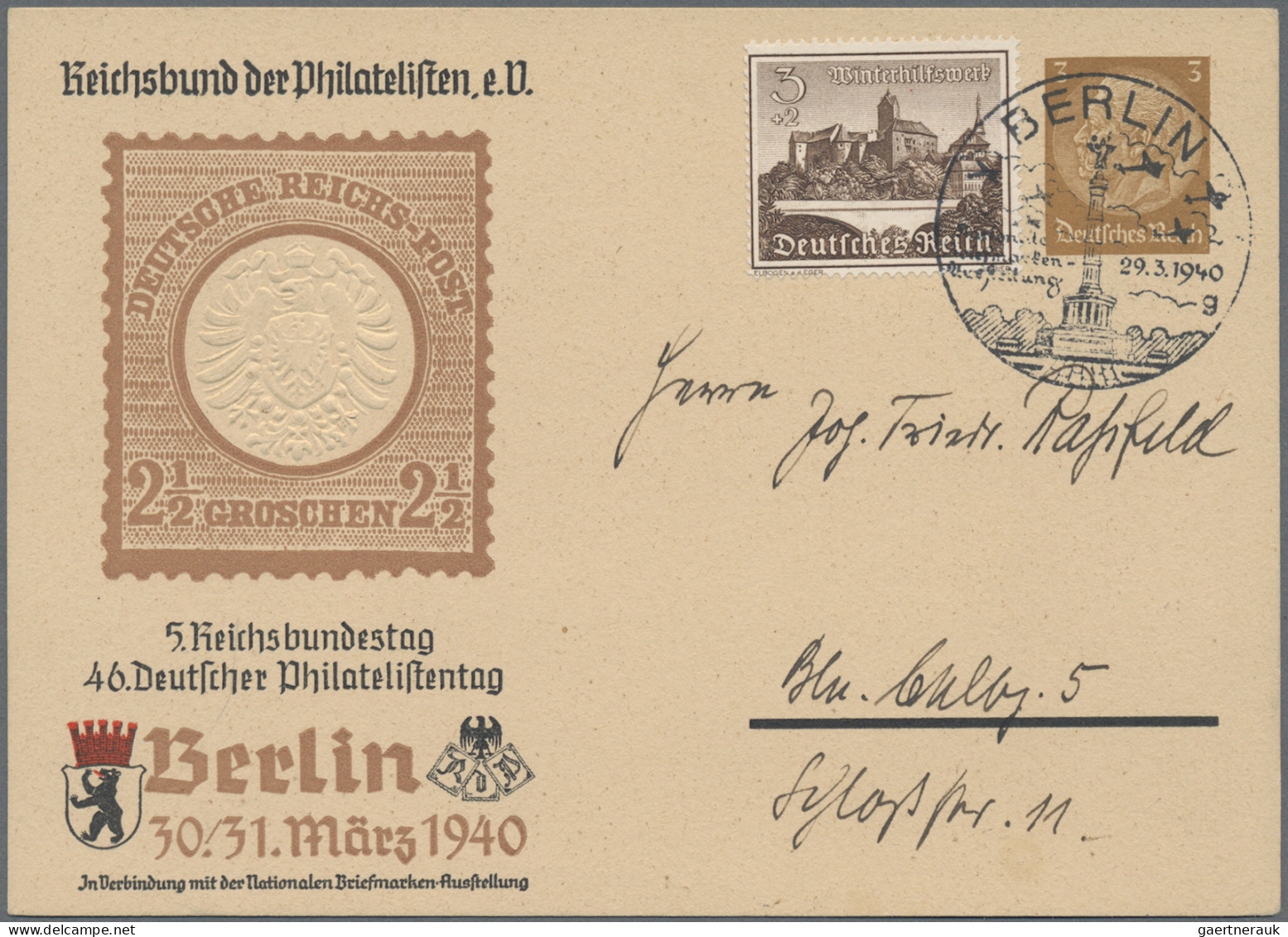 Deutsches Reich - 3. Reich: 1933/1945, Vielseitiger Posten Von Ca. 450 Belegen, - Lettres & Documents