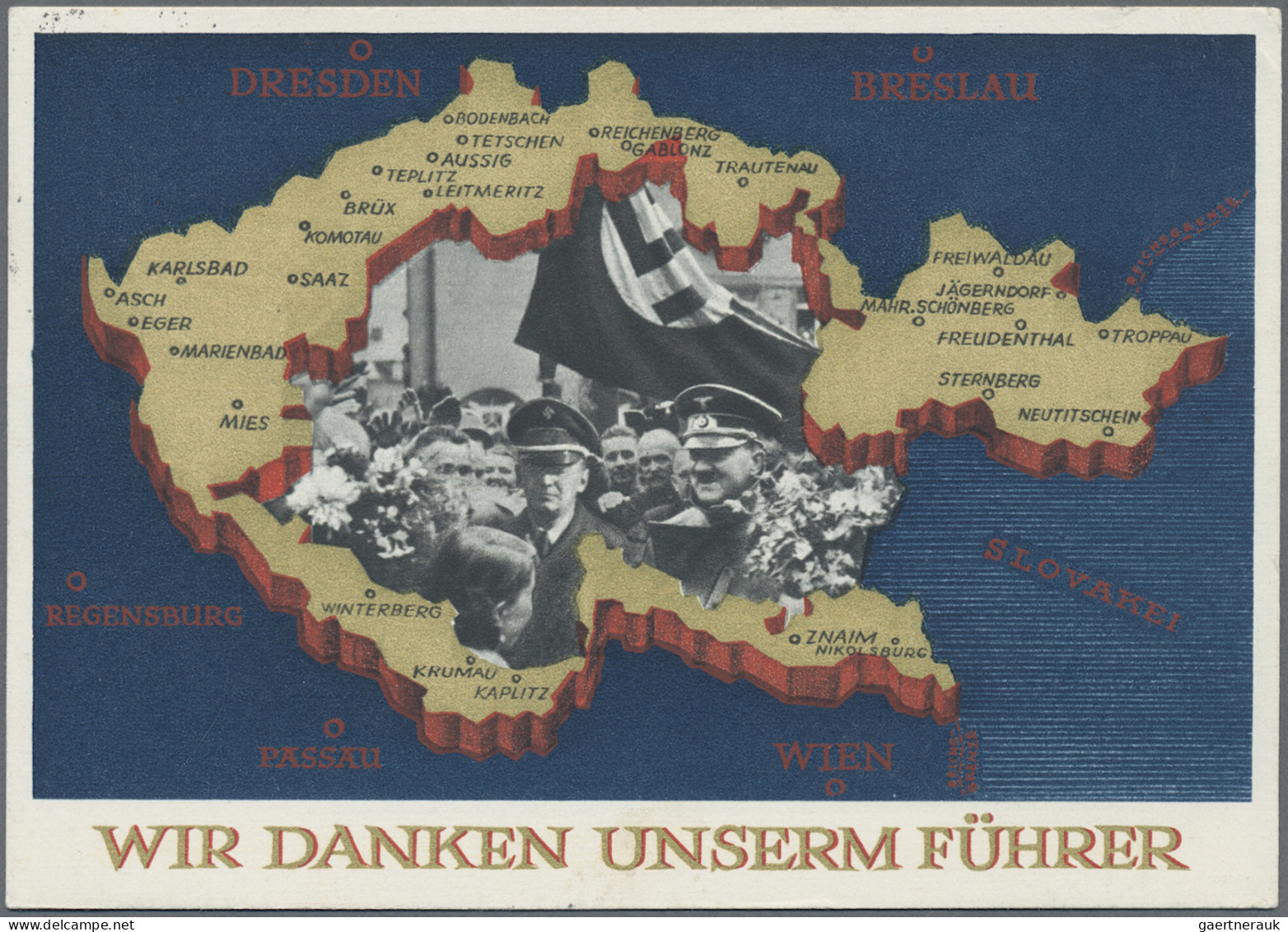 Deutsches Reich - 3. Reich: 1933/1945, Vielseitiger Posten Von Ca. 450 Belegen, - Brieven En Documenten