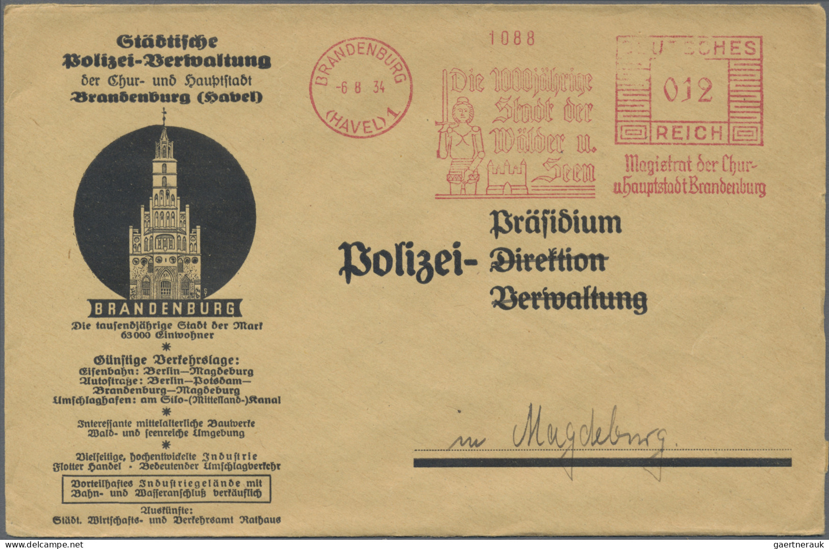 Deutsches Reich - 3. Reich: 1934/1944, Partie von 48 Briefen und Karten mit FREI