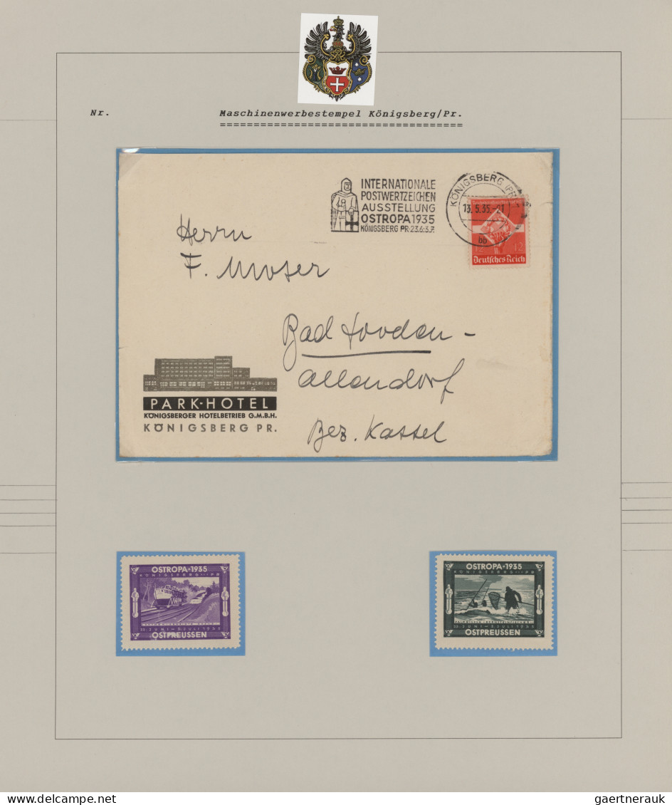 Deutsches Reich - 3. Reich: 1935, OSTROPA, aussagefähige Spezial-Sammlung von 36