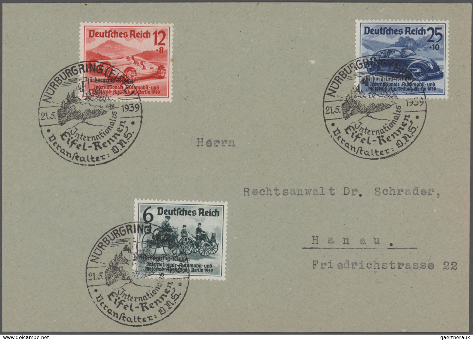 Deutsches Reich - 3. Reich: 1936/1944, Sammlung Von Ca. 89 Belegen Mit Insbesond - Covers & Documents