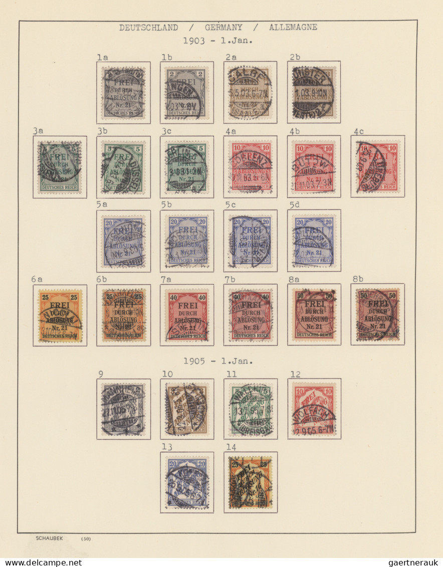 Deutsches Reich - Dienstmarken: 1874/1944 Ca., Interessante Sammlung Auf Selbstg - Dienstmarken