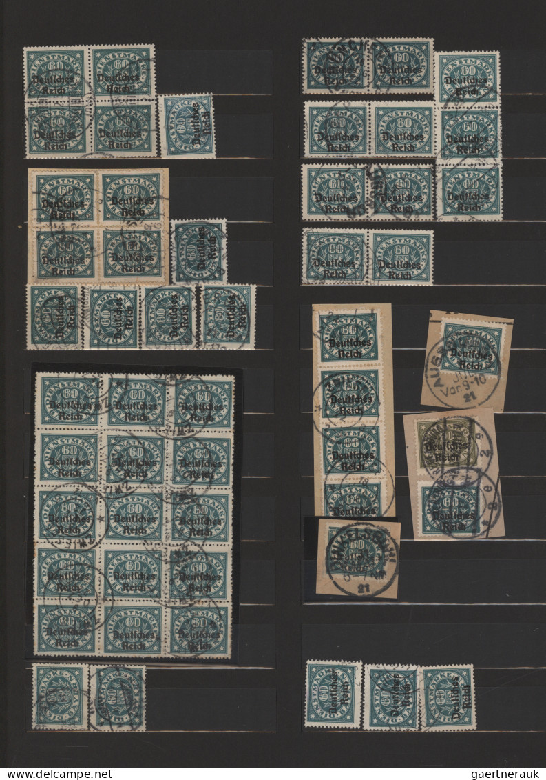 Deutsches Reich - Dienstmarken: 1920, Bayern-Abschied, Ganz überwiegend Gestempe - Dienstmarken