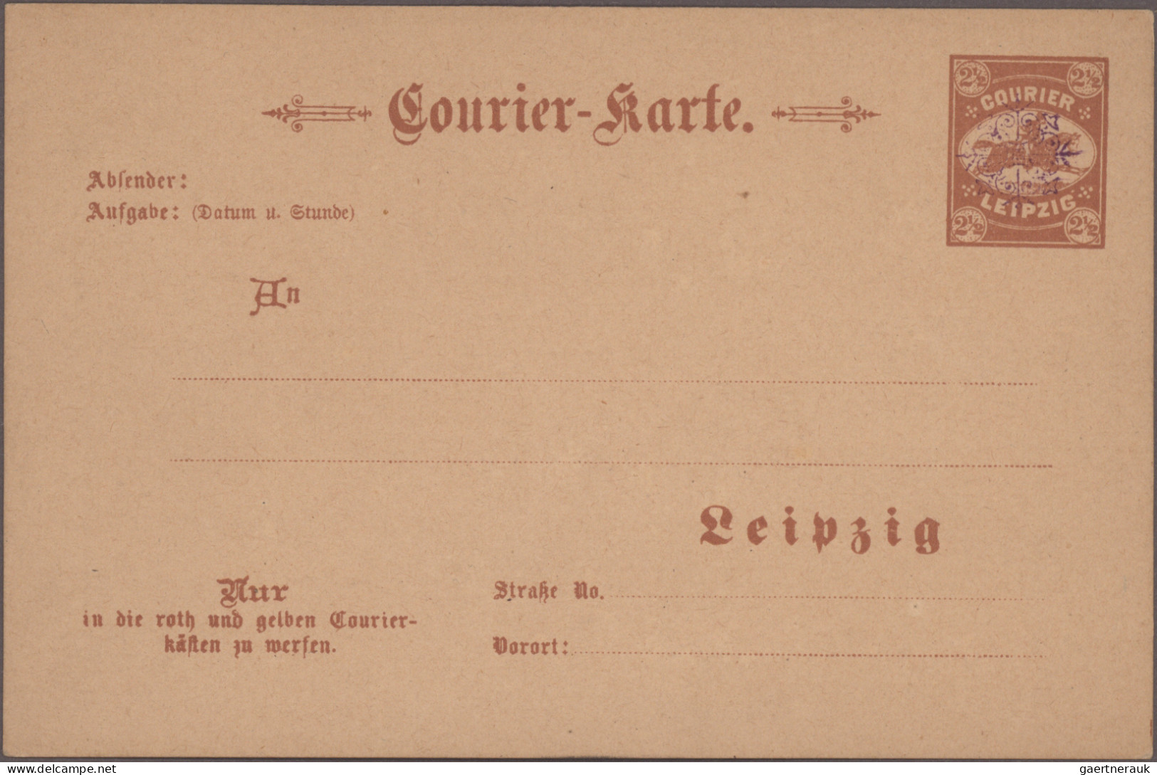 Deutsches Reich - Privatpost (Stadtpost): 1800/1900 (ca.), Partie Von Ca. 84 Bel - Correos Privados & Locales