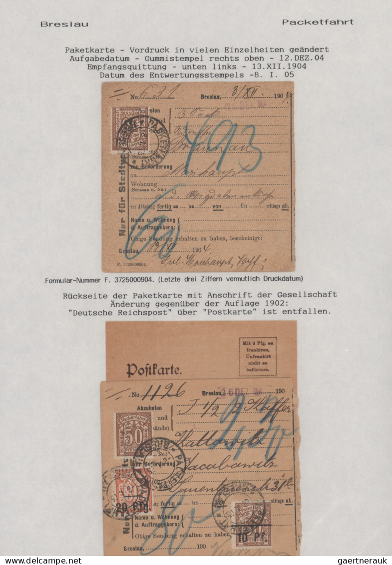 Deutsches Reich - Privatpost (Stadtpost): 1867/1906, BRESLAU, Saubere Sehr Umfan - Private & Local Mails