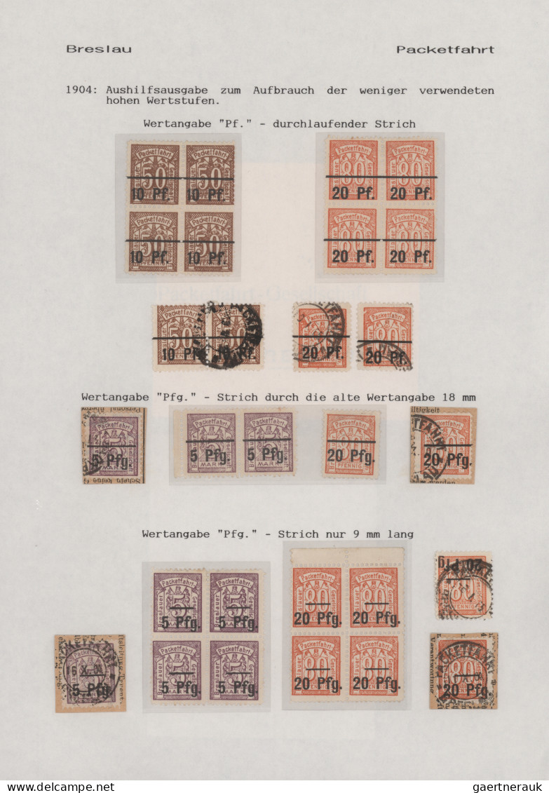 Deutsches Reich - Privatpost (Stadtpost): 1867/1906, BRESLAU, Saubere Sehr Umfan - Private & Local Mails
