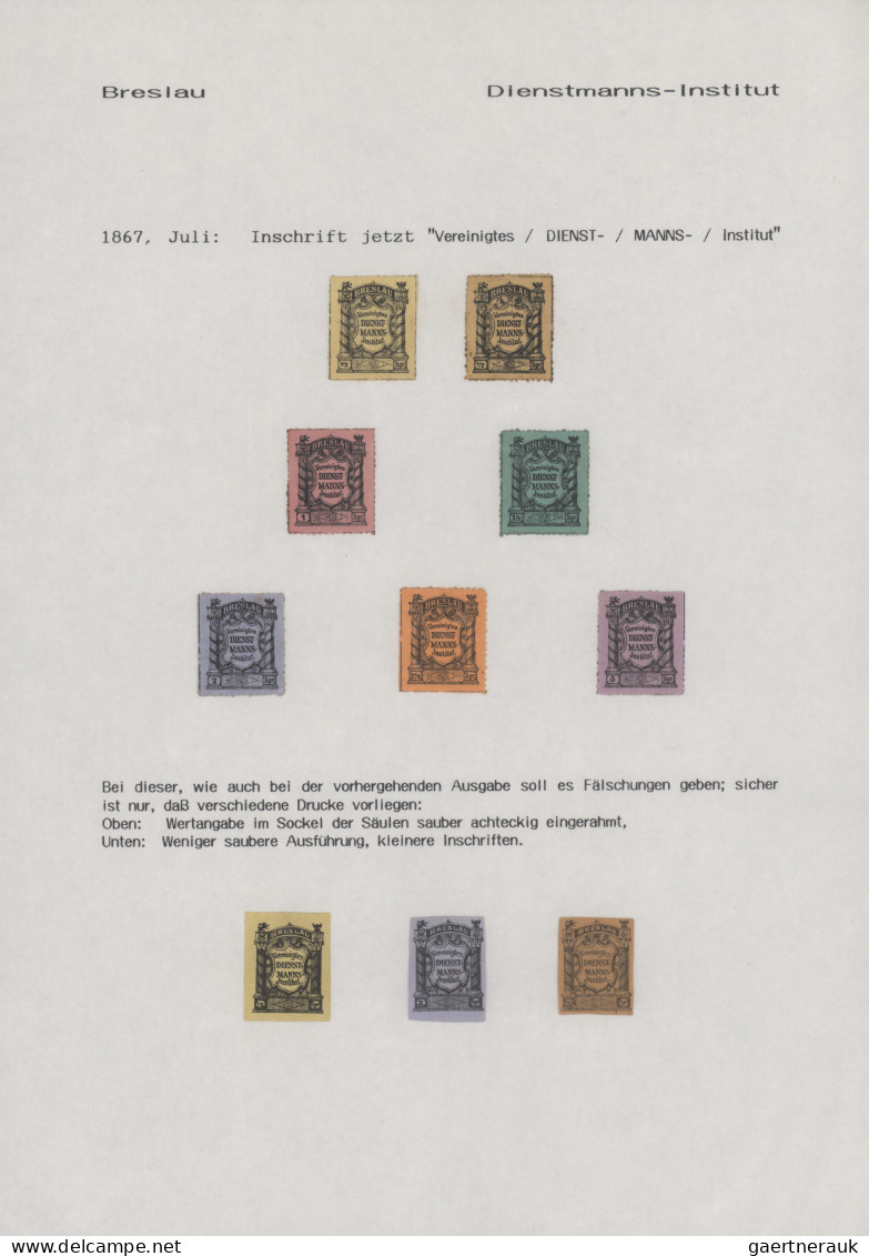 Deutsches Reich - Privatpost (Stadtpost): 1867/1906, BRESLAU, saubere sehr umfan