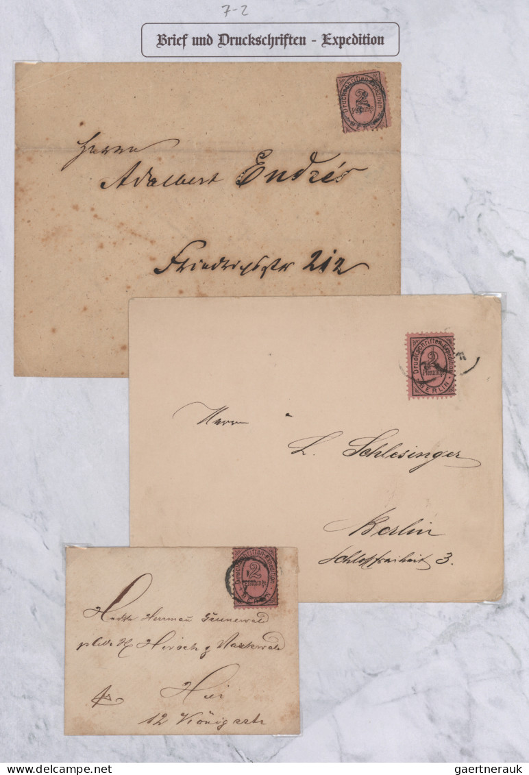 Deutsches Reich - Privatpost (Stadtpost): 1873/1874 "Berlin-Privatpost "A" Brief - Private & Local Mails