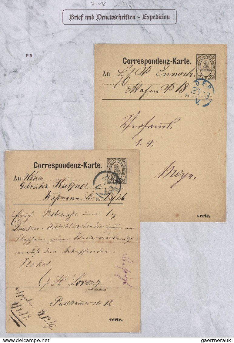 Deutsches Reich - Privatpost (Stadtpost): 1873/1874 "Berlin-Privatpost "A" Brief