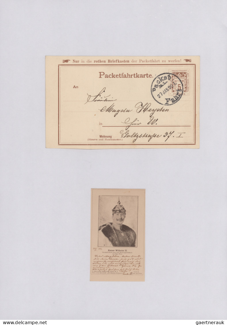 Deutsches Reich - Privatpost (Stadtpost): 1884/1929 "Berliner Paketfahrt": Umfan