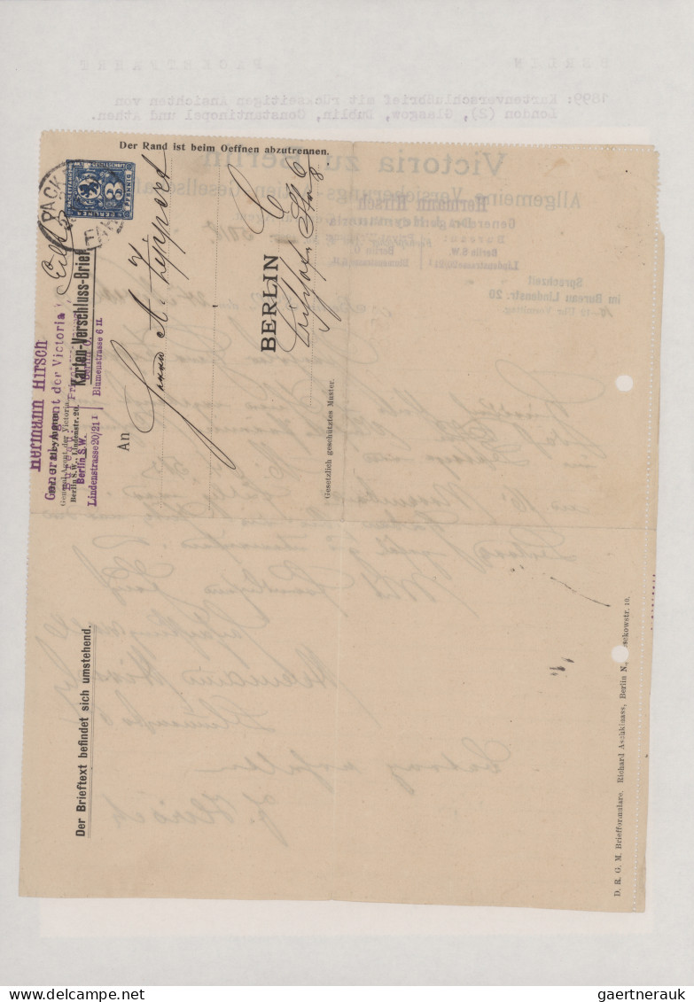 Deutsches Reich - Privatpost (Stadtpost): 1884/1929 "Berliner Paketfahrt": Umfan