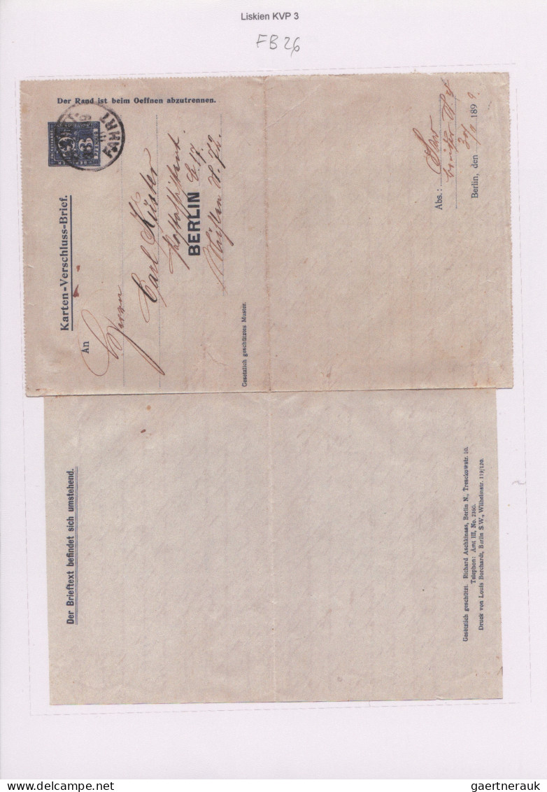 Deutsches Reich - Privatpost (Stadtpost): 1884/1929 "Berliner Paketfahrt": Umfan