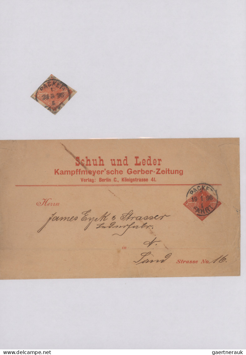 Deutsches Reich - Privatpost (Stadtpost): 1884/1929 "Berliner Paketfahrt": Umfan