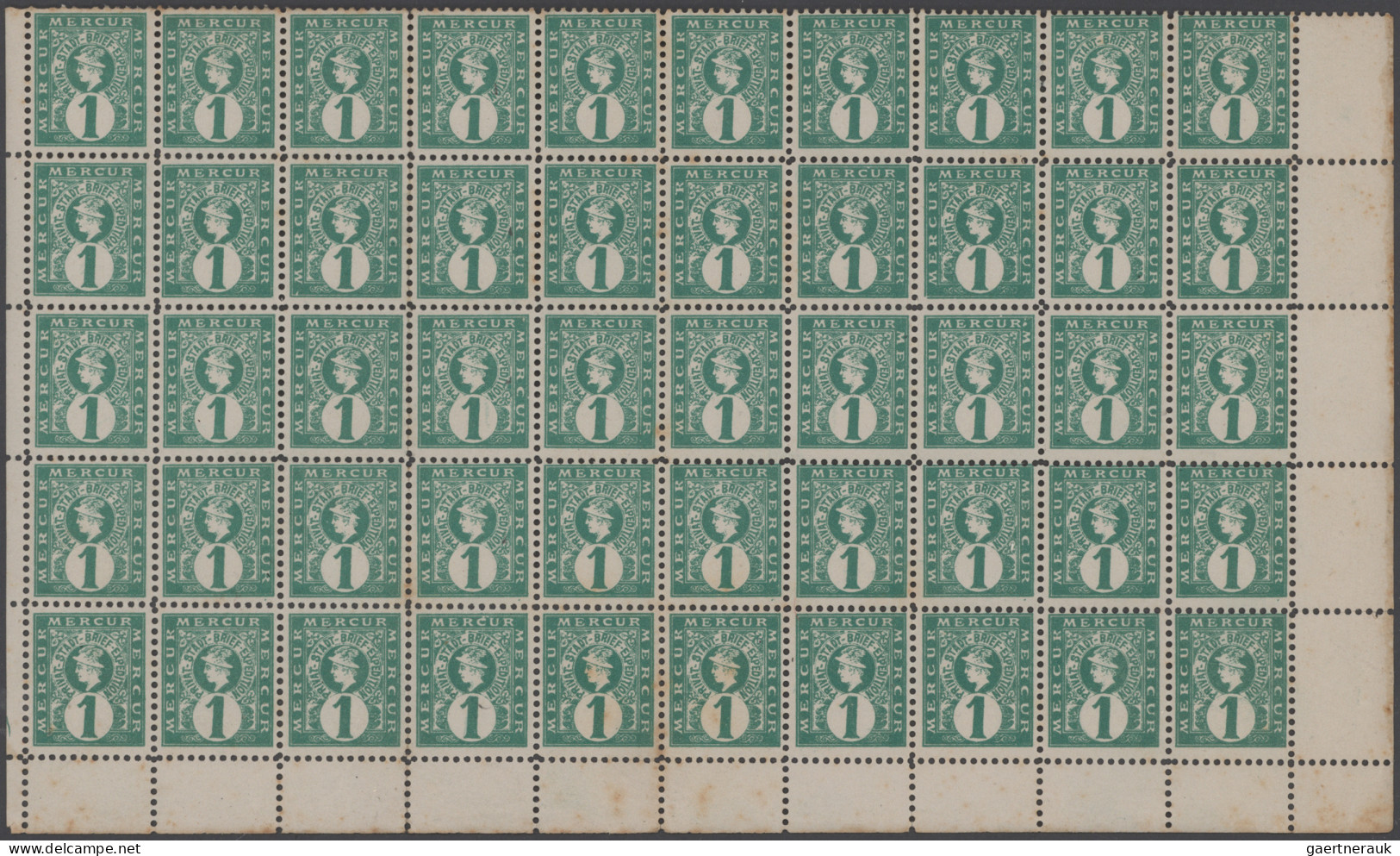 Deutsches Reich - Privatpost (Stadtpost): 1886/1888. Posten Mit MERCUR - HANNOVE - Posta Privata & Locale