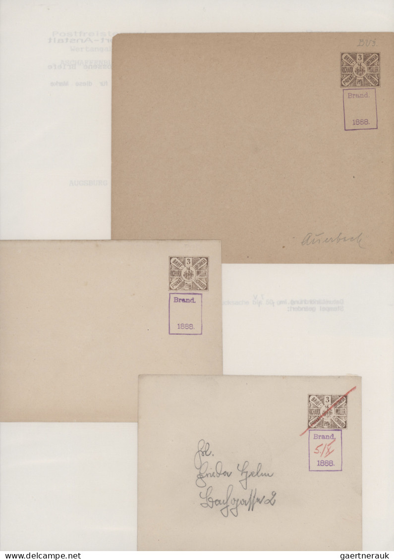 Deutsches Reich - Privatpost (Stadtpost): 1886/1900, APOLDA, AUERBACH, FALKENSTE - Private & Local Mails