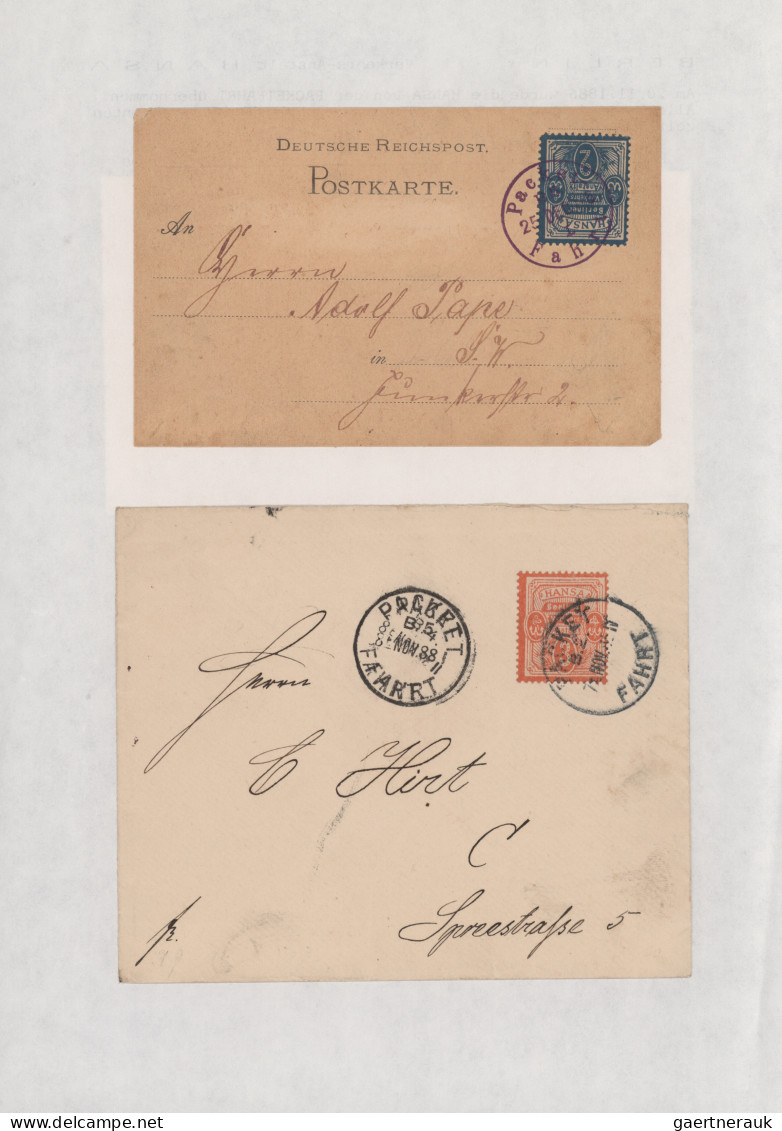 Deutsches Reich - Privatpost (Stadtpost): 1886/1900, BERLIN/Boteninstitut, Brief