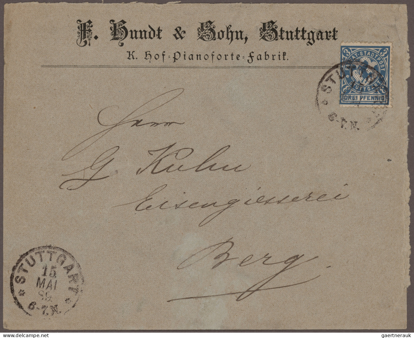 Deutsches Reich - Privatpost (Stadtpost): 1886/1900, Posten Mit Ca. 140 Briefen - Posta Privata & Locale