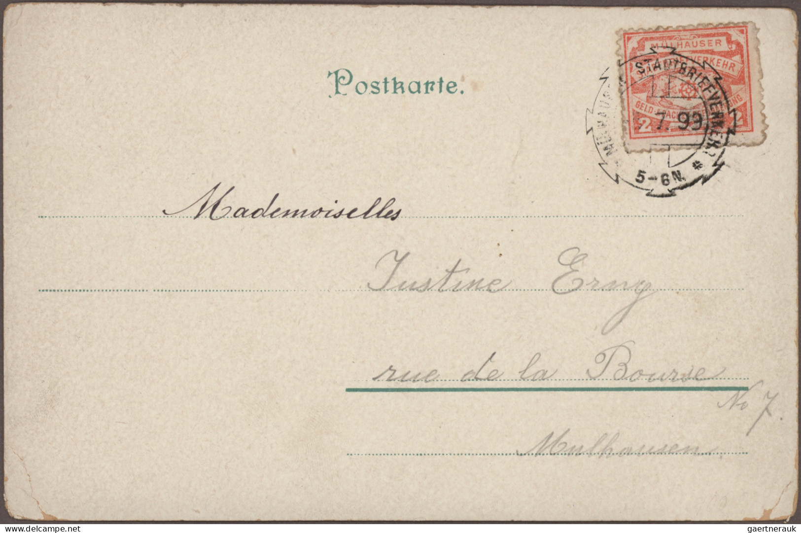 Deutsches Reich - Privatpost (Stadtpost): 1886/1900, Posten Mit Ca. 140 Briefen - Postes Privées & Locales