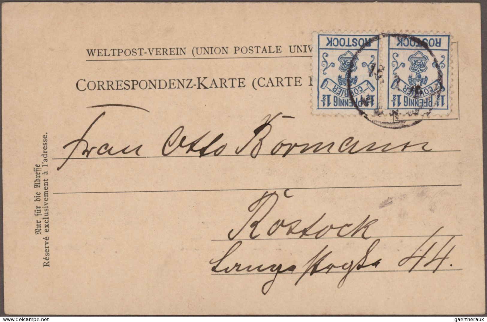 Deutsches Reich - Privatpost (Stadtpost): 1886/1900, Posten Mit Ca. 140 Briefen - Posta Privata & Locale