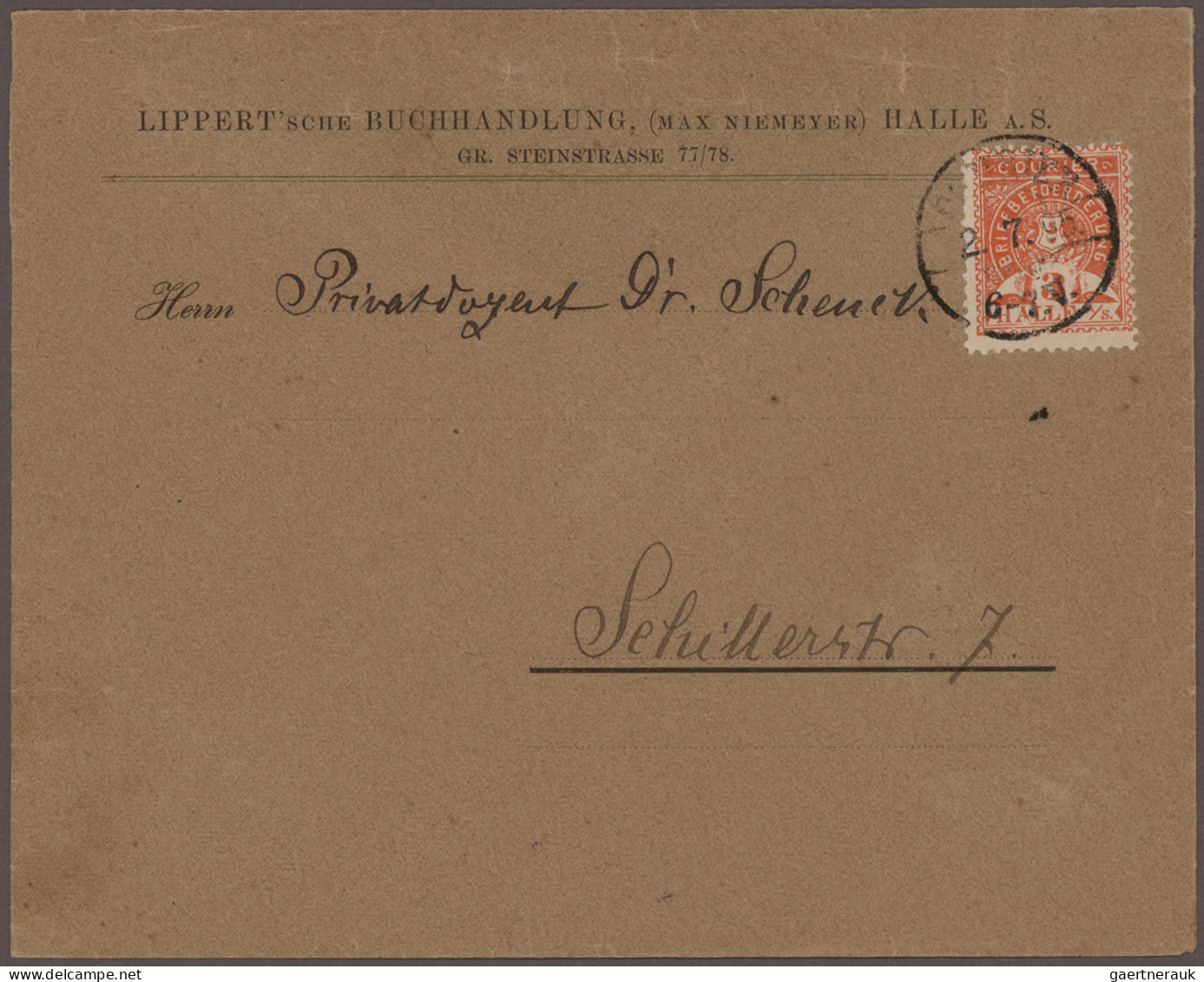 Deutsches Reich - Privatpost (Stadtpost): 1886/1900, Posten mit ca. 140 Briefen