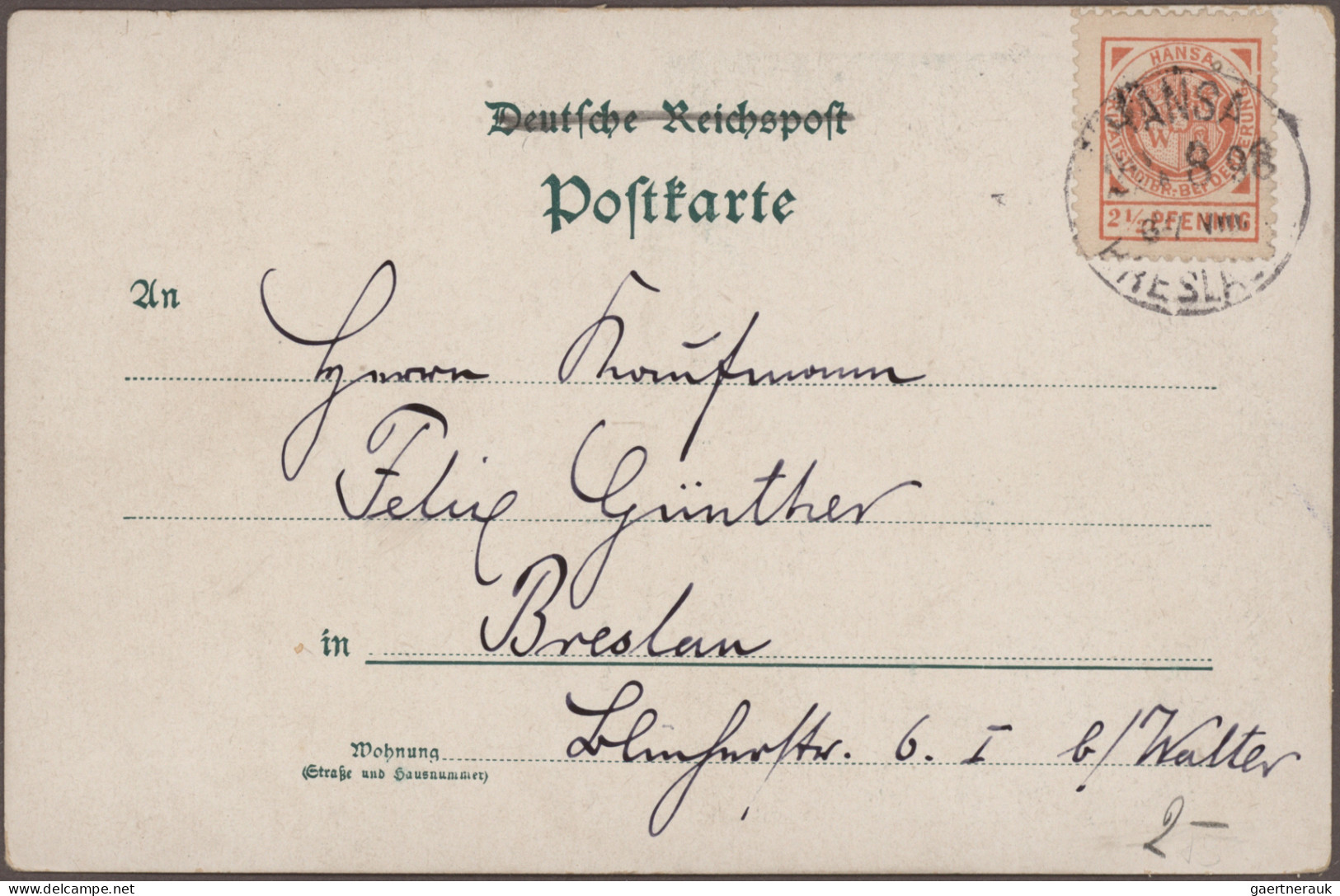 Deutsches Reich - Privatpost (Stadtpost): 1886/1900, Posten mit ca. 140 Briefen